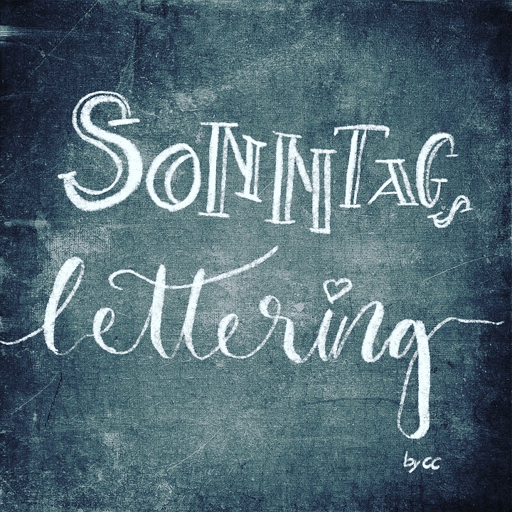 Handlettering Sonntagslettering